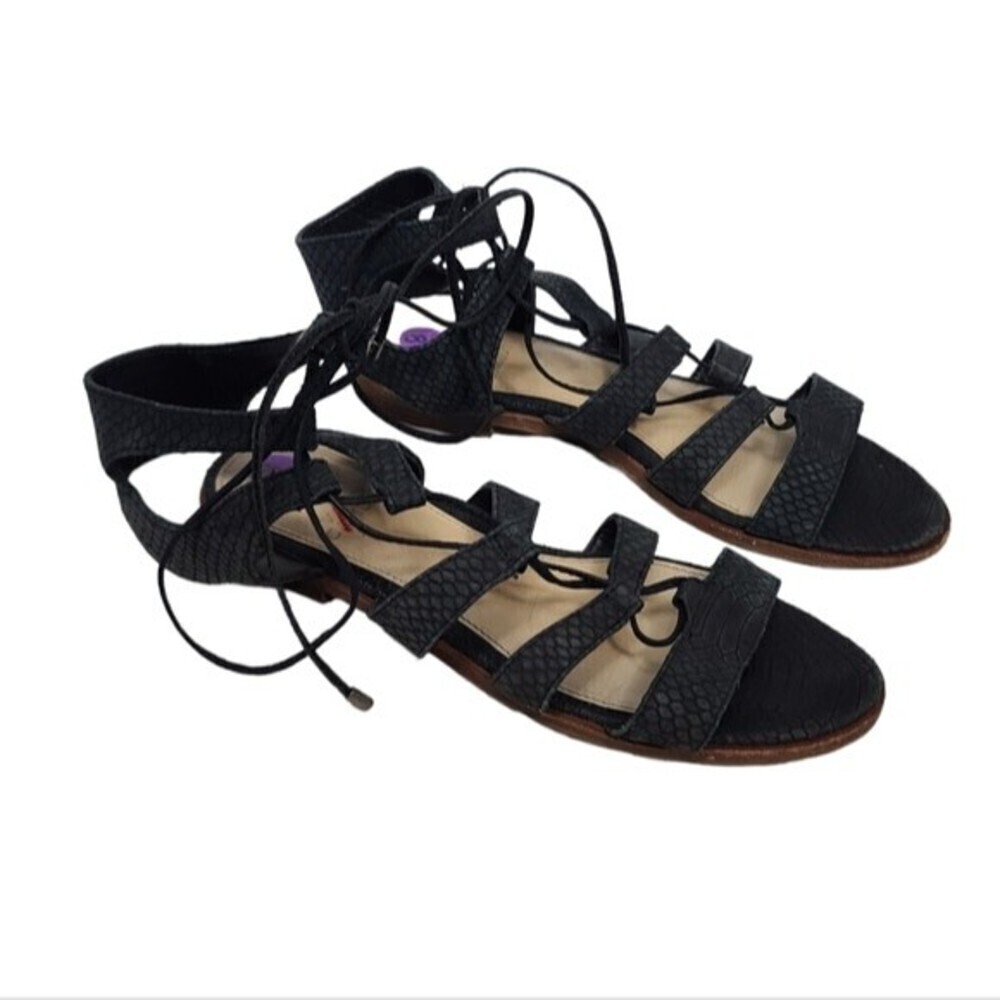 Vince Camuto Tany Gladiator Black Sandals 8M